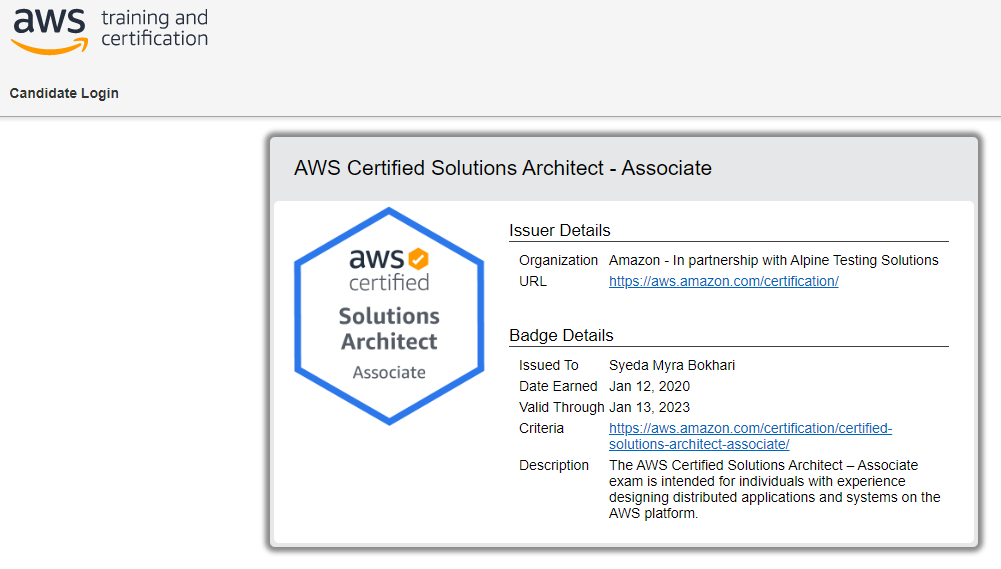 AWS Certified Solutions Architect - Associate 2023